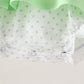 Light green character french knot ruffle bubble