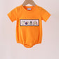 Orange ghost embroidery bubble