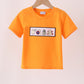Orange ghost embroidery top