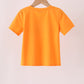 Orange ghost embroidery top