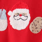 Red Milk Cookies French Knot Romper