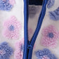 Blue floral fleece jacket