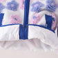 Blue floral fleece jacket