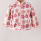 Floral print fleece jacket