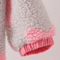 Pink bow fleece jacket