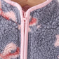 Blue bow fleece jacket