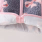Blue bow fleece jacket