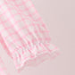 Pink Plaid Gingerbread Embroidery Ruffle Dress