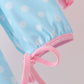 Blue Milk Santa Cookies Ruffle Bloomer Set