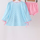 Blue Milk Santa Cookies Ruffle Bloomer Set