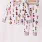 Grey character bamboo pajama set