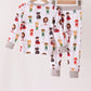 Grey character bamboo pajama set