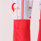 Blue santa claus bamboo zipper romper