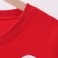 Red bow sequin mom&me top