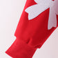 Red bow sequin mom&me top