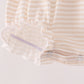 Cream turkey pumpkin embroidery bow bubble