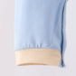 Blue pumpkin embroidery romper