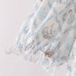 Blue pumpkin ruffle mom dress