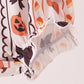 Pumpkin bow embroidery ruffle bubble
