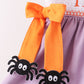 Purple spider smocked ruffle bloomer set