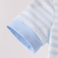 Blue stripe spider embroidery romper