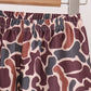 Brown camouflage hunting embroidery pants set