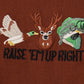Brown camouflage hunting embroidery romper