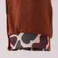 Brown camouflage hunting embroidery romper