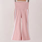 Pink Flare Double Side Stripe Active Pants