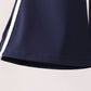 Navy Flare Double Side Stripe Active Pants