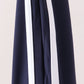 Navy Flare Double Side Stripe Active Pants