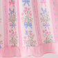 Pink Pearl Bow Floral Dress