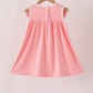 Pink pumpkin embroidery dress