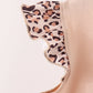 Leopard pumpkin applique dress