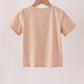 Leopard pumpkin embroidery top
