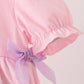 Pink goose embroidery bubble