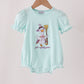 Blue goose embroidery bubble