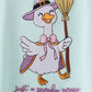 Blue goose embroidery bubble