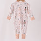 Nutcracker Zip Ruffle Bamboo Romper
