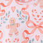Coral gingerbread bamboo pants set