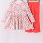 Coral gingerbread bamboo pants set