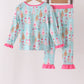 Green christmas tree bamboo pajama set