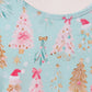 Green christmas tree bamboo pants set