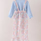 Pink pumpkin ruffle 2pc set