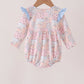 Pink pumpkin ruffle bubble