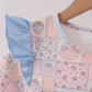 Pink pumpkin ruffle pants set