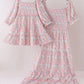 Pink pumpkin smocked mom&me dress