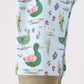 Green mallard embroidery romper