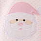 Pink santa claus dot applique ruffle bubble