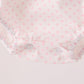 Pink santa claus dot applique ruffle bubble